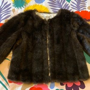 NWOT WD.NY Brown Faux Fur Jacket